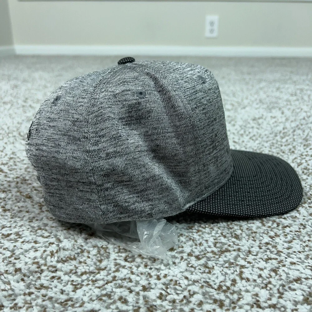 Brooklyn Nets Hat Cap Snap‎ Back Gray Black NBA Basketball Mens Mitchell Ness